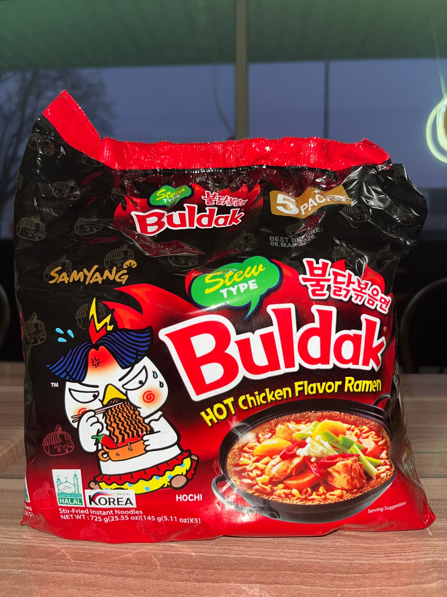 Samyang stew buldak hot chicken flavour ramen