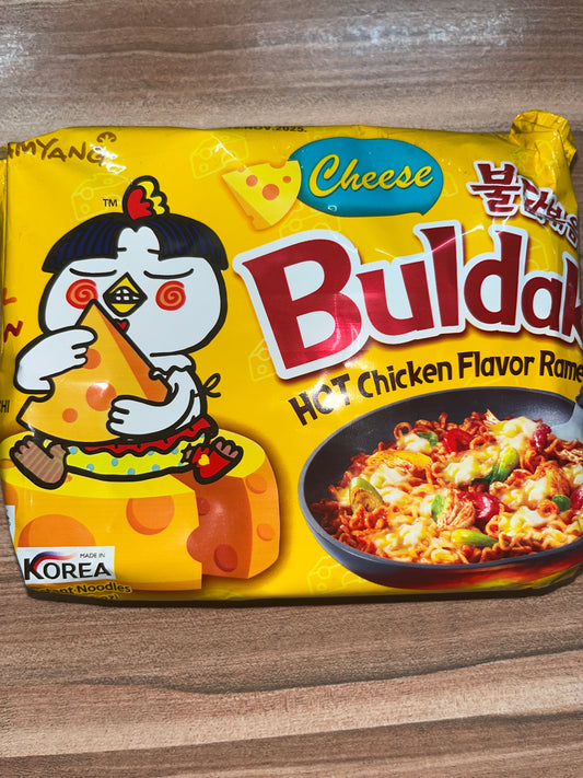 Cheese buldak hot chicken flavour ramen