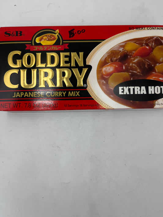 Golden curry mix (extra hot) 220g