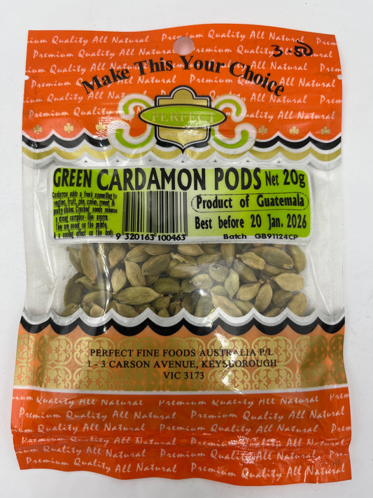 Green cardamon pods 20g