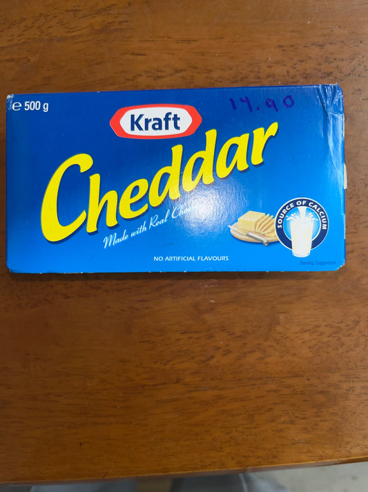 Kraft cheddar 500g