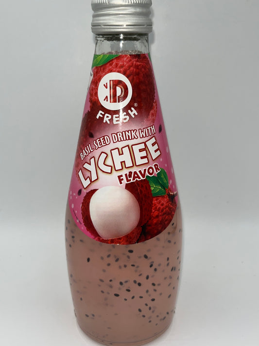 Lychee flavour basil seed drink 290ml