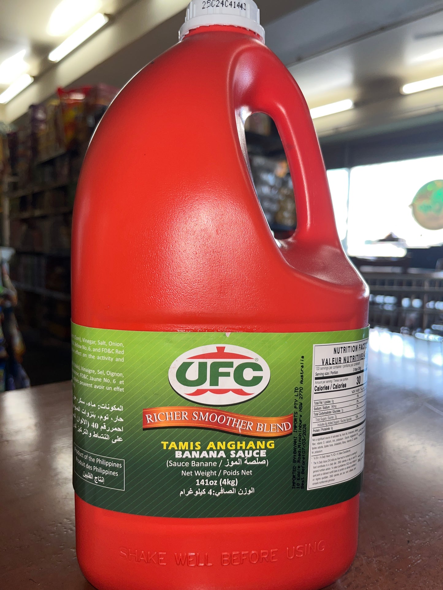 UFC Tami’s banana sauce 141oz
