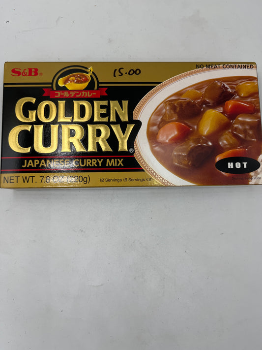 Golden curry mix (hot) 220g