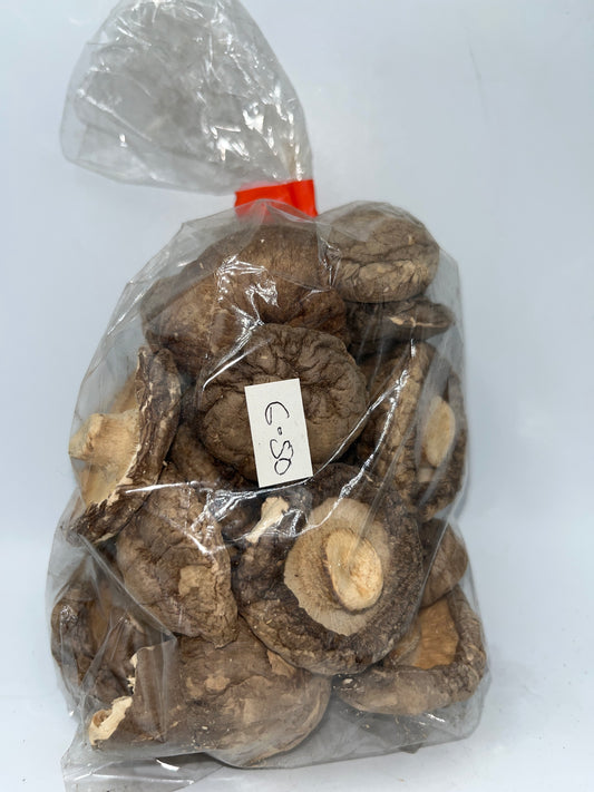 Dried mushrooms in bag