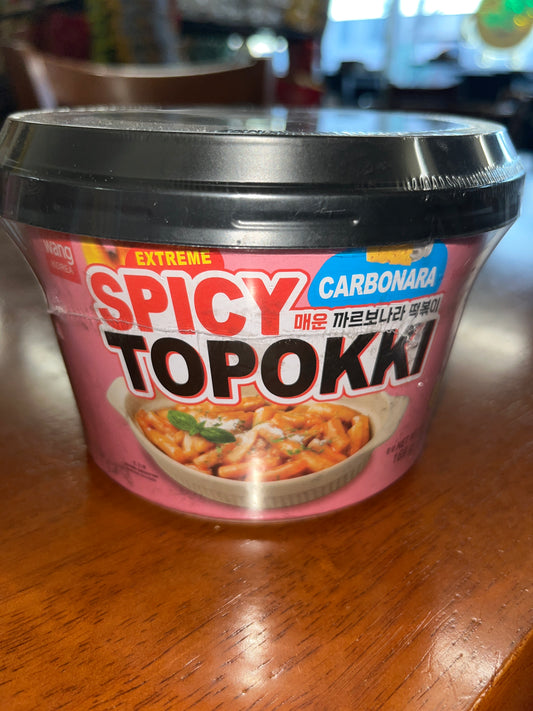 Extreme spicy carbonara topokki bowl 165g