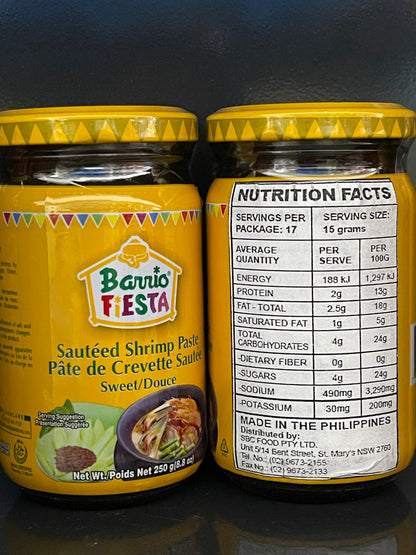 Barrio Fiesta Bagoong 250g