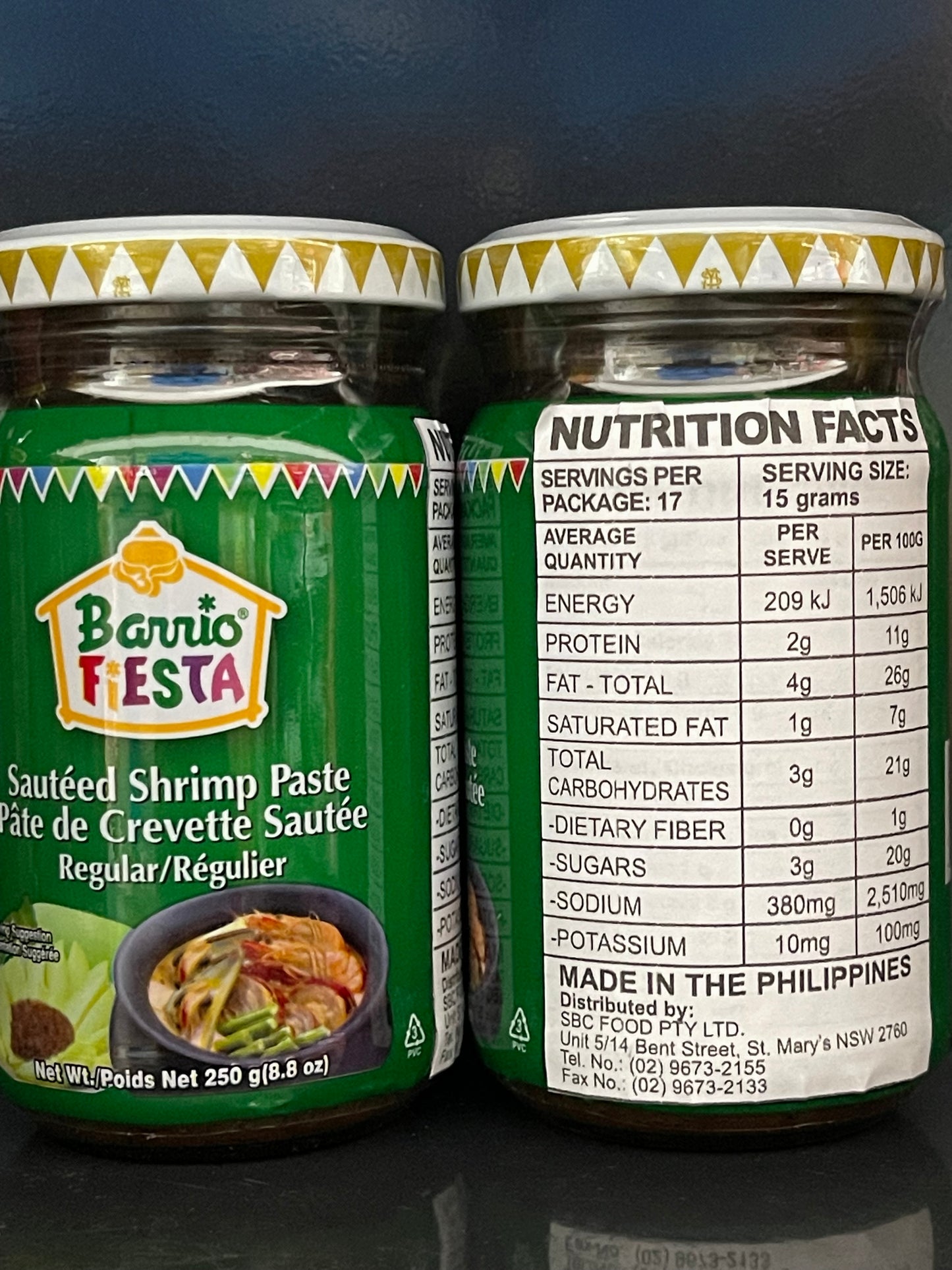 Barrio Fiesta Bagoong 250g